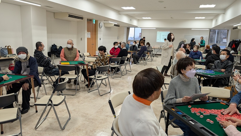 県央地区健康マージャン大会競技前